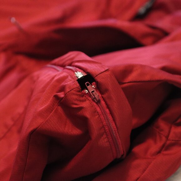 Men's Chaps Burgundy Golf Wind Shirt Removable Sleeves Large - Picture 6 of 15